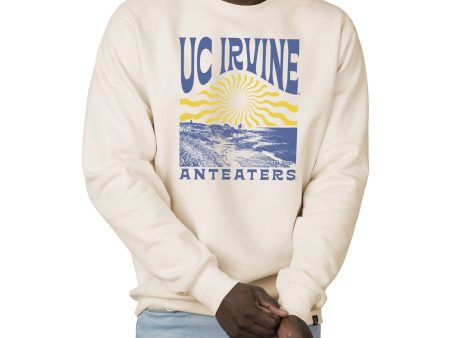 USCAPE UC Irvine Sunburst Heavyweight Crewneck, Bone Fashion