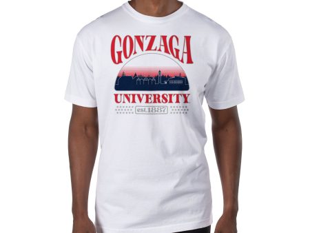 USCAPE Gonzaga University Stars Short Sleeve Tee, White Discount