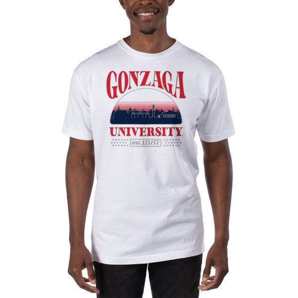 USCAPE Gonzaga University Stars Short Sleeve Tee, White Discount