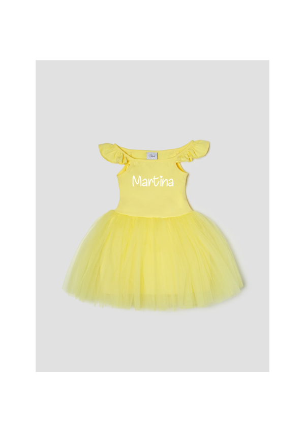 Tutù abitino in tulle Lemon Personalizzabile con Nome Online Hot Sale