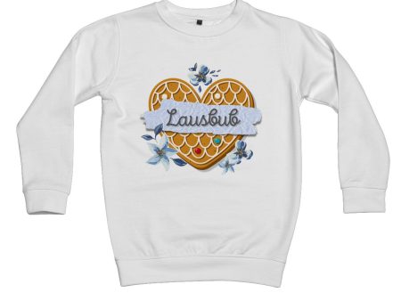 Boy s Bavarian Graphic Sweatshirt  Lausbub  gingerbread heart & floral print - 6 colours For Cheap