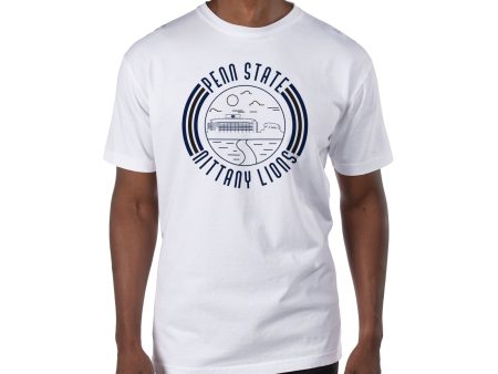 USCAPE Penn State University  90s Flyer Short Sleeve Tee, White For Discount