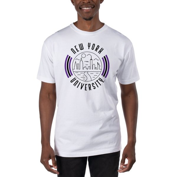 USCAPE New York University  90s Flyer Short Sleeve Tee, White For Cheap