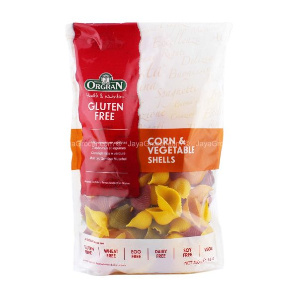 Orgran Corn & Vegetable Shells 250g Online Hot Sale