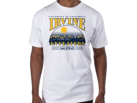 USCAPE UC Irvine Stars Short Sleeve Tee, White on Sale