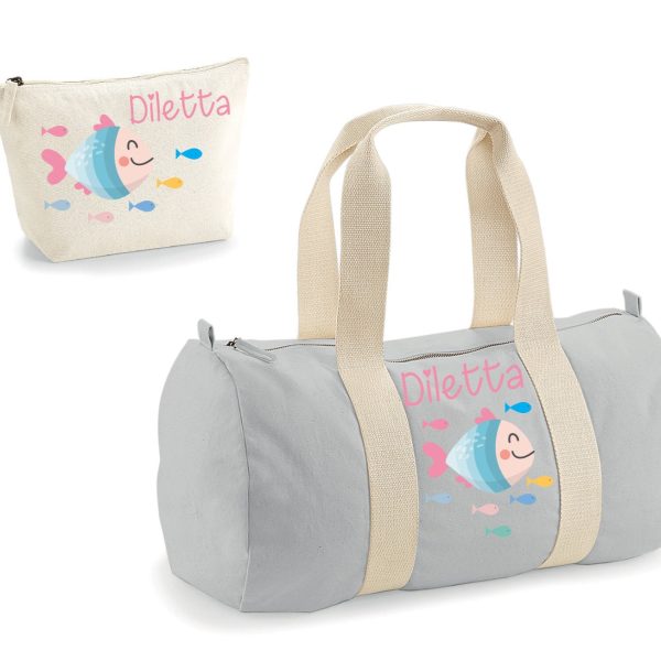 Borsone Baby  personalizzabile Pesciolini più Beauty coordinato Sale