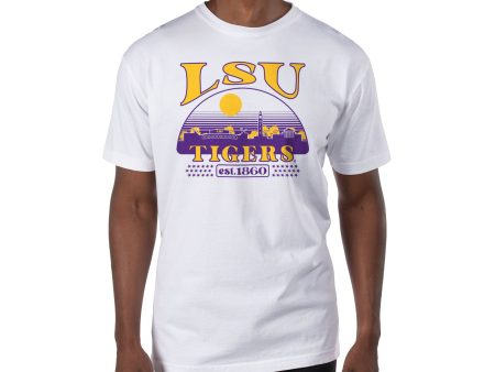 USCAPE LSU Stars Short Sleeve Tee, White For Discount