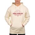 USCAPE University of Arkansas Old School Hoodie, Bone on Sale