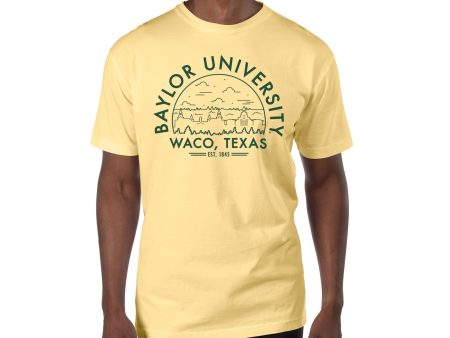 USCAPE Baylor University Voyager Short Sleeve Tee, Lemonade For Discount