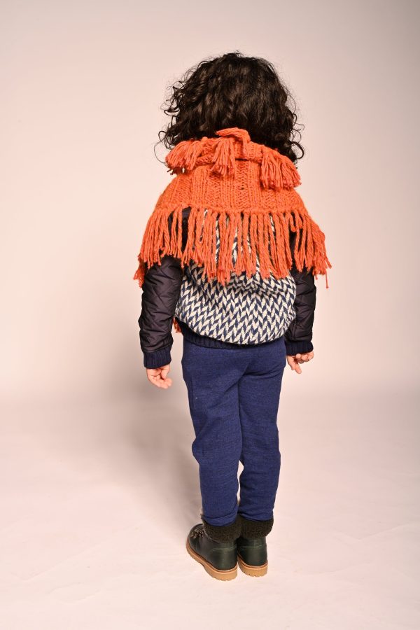 HAND KNIT FRINGE SHRUG Online Sale