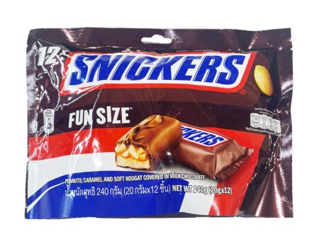 Snickers Fun Size Peanut Chocolate Bar 12pcs pack Online Hot Sale