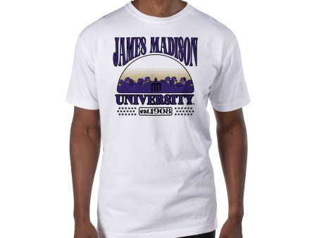 USCAPE James Madison University Stars Short Sleeve Tee, White Fashion