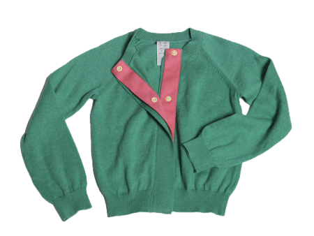 BABY CLASSIC CREW NECK CARDI on Sale