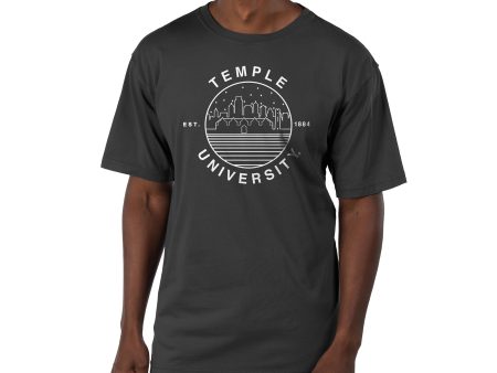 USCAPE Temple University Starry Scape Short Sleeve Tee, Black Online now