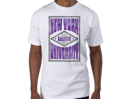 USCAPE New York University Poster Short Sleeve Tee, White Cheap