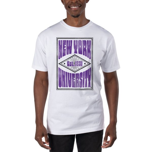 USCAPE New York University Poster Short Sleeve Tee, White Cheap