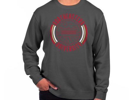 USCAPE Northeastern University  90s Flyer Fleece Crewneck, Black For Cheap