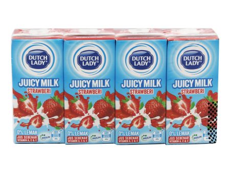 DL JUICE & MILK STRAWBERRY  4X200ML Online Sale