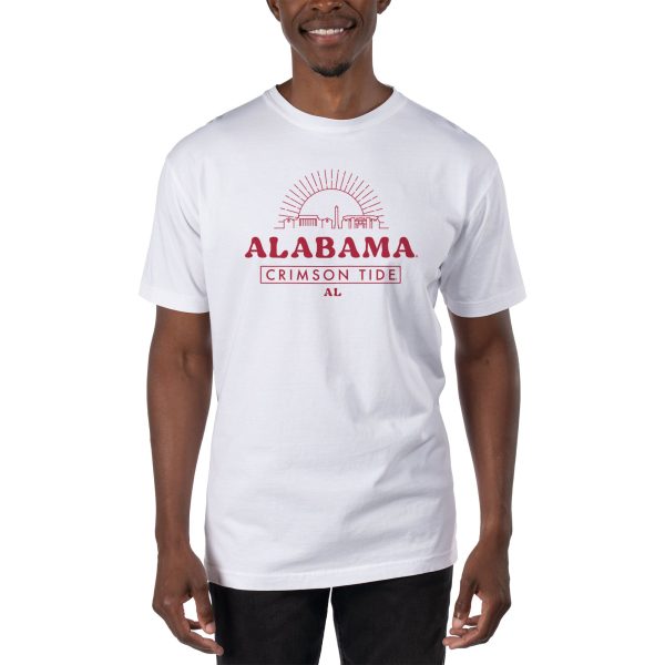 USCAPE University of Alabama Old School Short Sleeve Tee, White Fashion