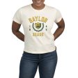 USCAPE Baylor University Academy High Waisted Tee, Vintage White Hot on Sale