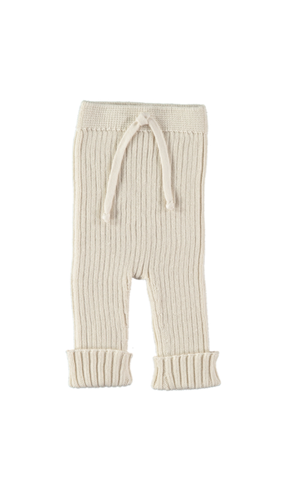 Pantalone morbido a costine LI&ME Jacob Cream For Discount