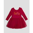 Tutù abitino in tulle Red Personalizzabile con Nome Supply