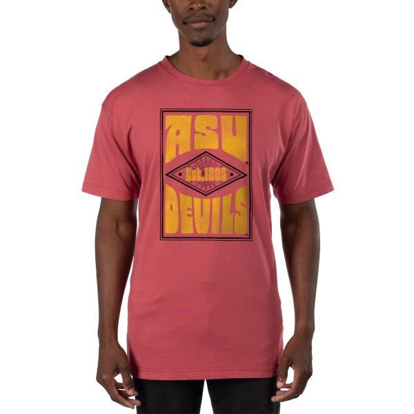 USCAPE Arizona State University Poster Short Sleeve Tee, Shiraz For Discount