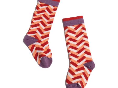 HERRINGBONE KNEE SOCKS Sale