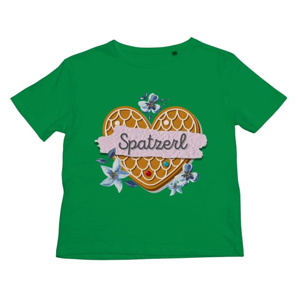 Girl s Bavarian Graphic T-Shirt  Spatzerl  gingerbread heart & floral print - 5 colours Cheap