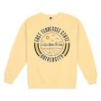 USCAPE East Tennessee State  90s Flyer Fleece Crewneck, Yellow For Discount