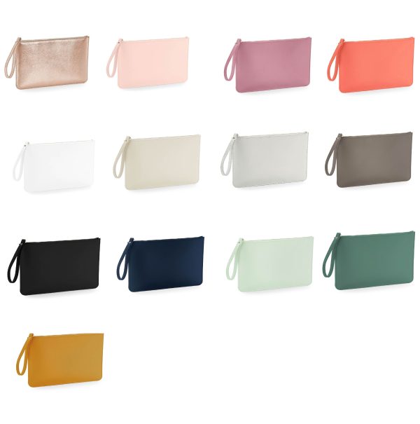 Pochette con anello piatta in simil pelle  personalizzabile 13 colori disponibili For Discount