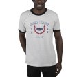 USCAPE Florida Atlantic University Academy Renew Short Sleeve Ringer, Ash Black Discount