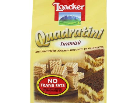 Loacker Quadratini Tiramisu Wafer Cookies 220g Sale