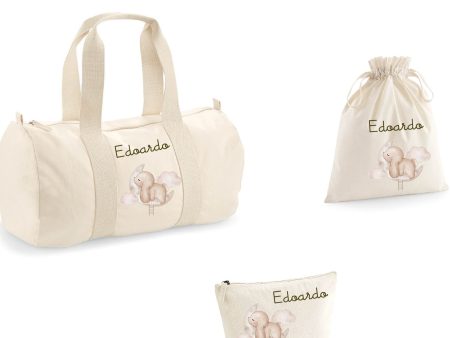 Borsone, pochette e sacchetto in cotone personalizzabile Coniglietto su Nuvola Online