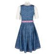 Bavarian Dirndl Dress Greti, 2pcs - Jeans, Blush Pink For Cheap