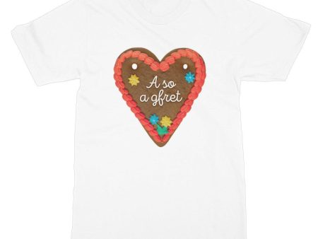 Women s Bavarian Graphic T-Shirt  A so a greft  with gingerbread heart - 5 colours For Discount