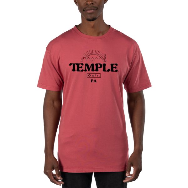 USCAPE Temple University Old School Short Sleeve Tee, Shiraz Supply