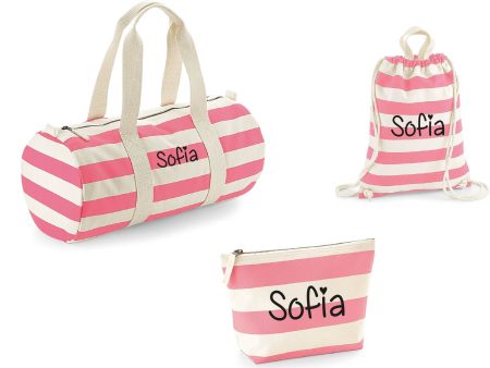 Set spiaggia Borsone, zaino e pochette personalizzabile on Sale