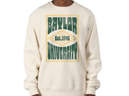 USCAPE Baylor University Poster Heavyweight Crewneck, Bone Online