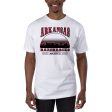 USCAPE University of Arkansas Stars Short Sleeve Tee, White Online Hot Sale