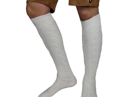 Traditional knee socks - Ecru, Uni Size For Discount