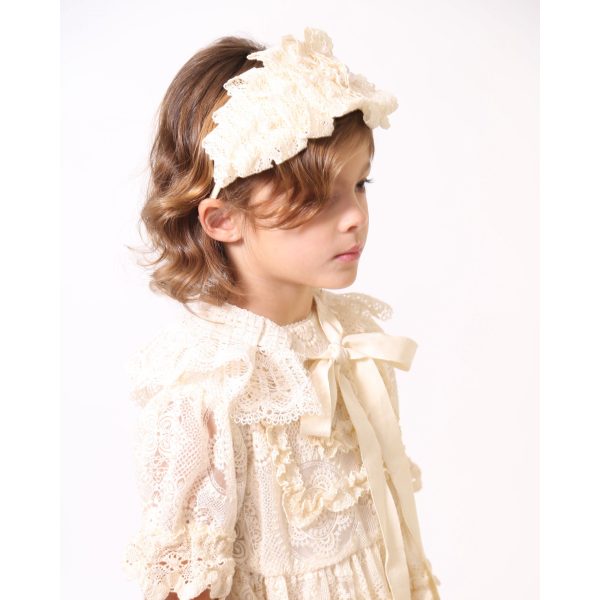 GAEL SCROLLED LACE TIARA Sale