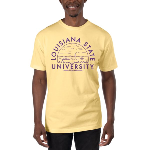 USCAPE LSU Voyager Short Sleeve Tee, Lemonade For Cheap