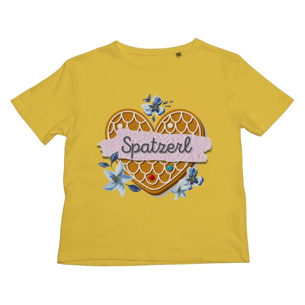 Girl s Bavarian Graphic T-Shirt  Spatzerl  gingerbread heart & floral print - 5 colours Cheap