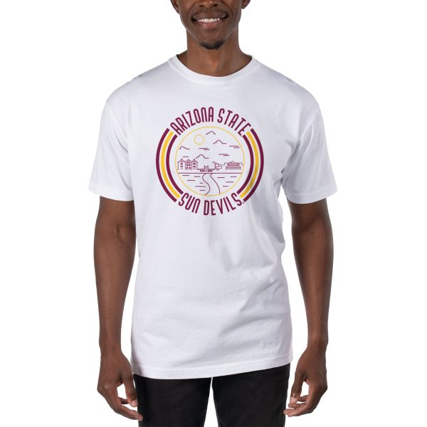 USCAPE Arizona State University  90s Flyer Short Sleeve Tee, White Online Sale