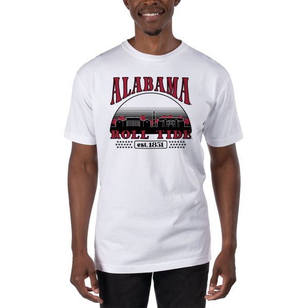 USCAPE University of Alabama Stars Short Sleeve Tee, White Online now