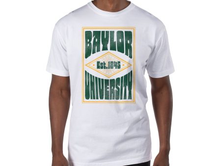 USCAPE Baylor University Poster Short Sleeve Tee, White Fashion