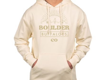 USCAPE University of Colorado Boulder Old School Hoodie, Bone Sale