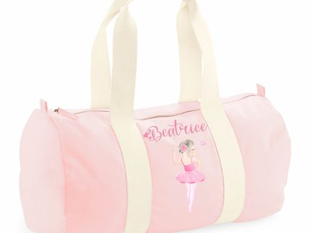 Borsone in cotone canvas personalizzato Ballerina danza Sale