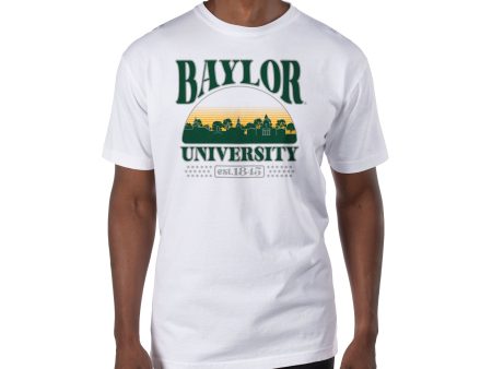 USCAPE Baylor University Stars Short Sleeve Tee, White Supply